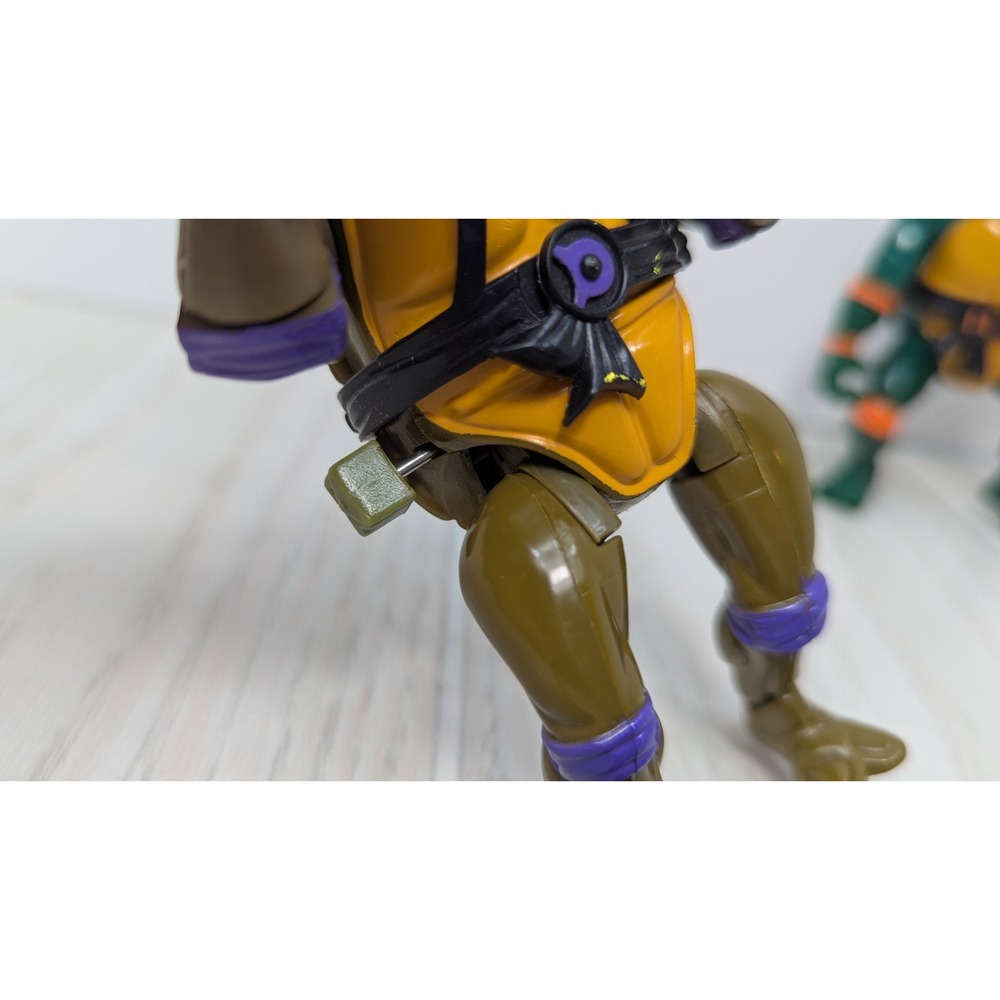 Playmates TMNT Sewer Swimmin Donatello Rock N Roll Michelangelo wind up figures - Picture 9 of 10